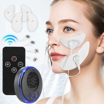 EMS Facial Massager Current Muscle Stimulator Anti-Wrinkle Facial Lifting Device USB Charging 8 Modes 19 Levels for Women