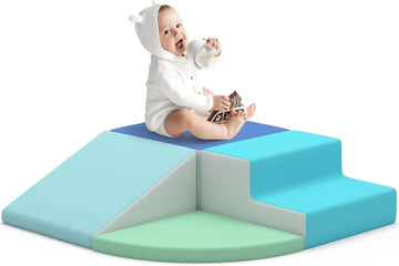 Foam Climbing Blocks for Toddlers, 4-Piece Climbing Toys for Toddlers 1-3 Inside, Soft Play Equipment, Baby Climbing Gym, Indoor
