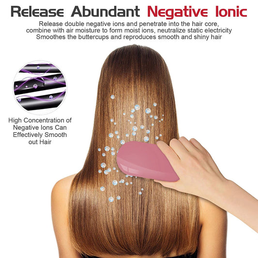 New Version Ionic Hairbrush Potable Negative Ions Dropshipping Niche Product Unique Massage Hairbrush Anti-static Hair Brush