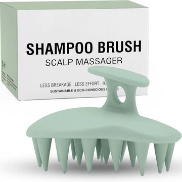 Scalp massage silicone scalp scrubber and exfoliator for dandruff and hair growth, scalp brush for wet and dry hair