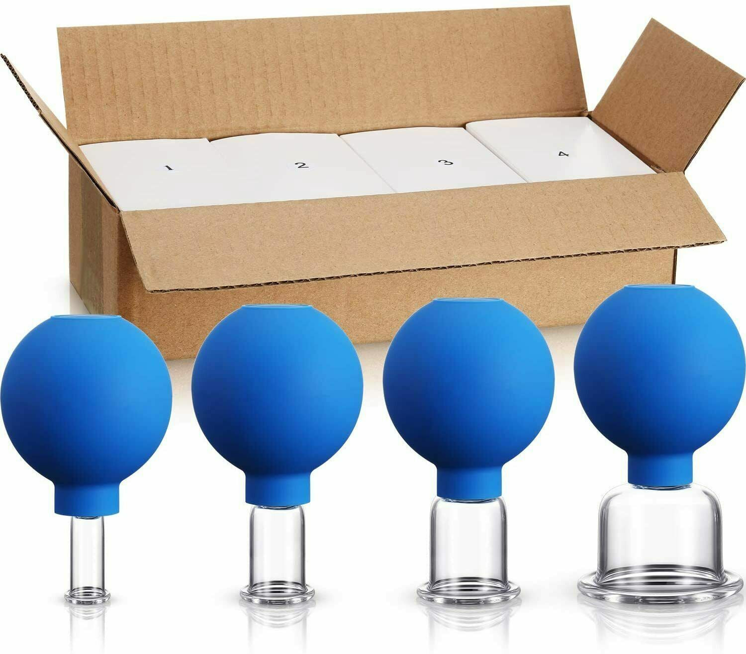 Cupping Therapy Set Professional Massage Therapy Studio Home Glass Silicone Cups